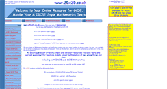 Desktop Screenshot of 25x25.co.uk